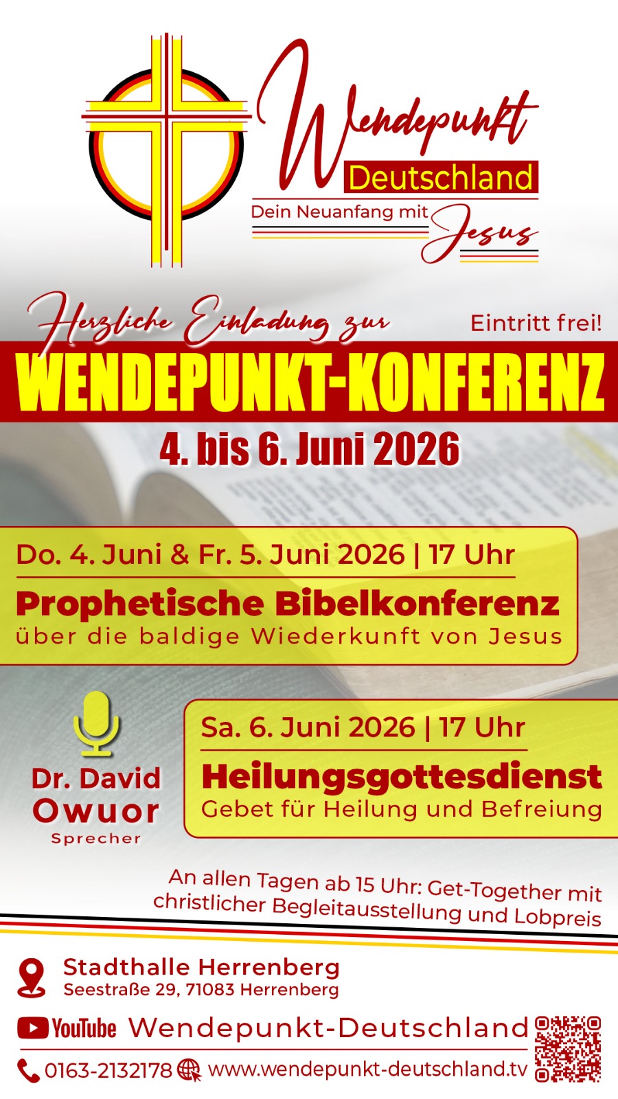 Bitte meldet Euch an unter info@wendepunkt-deutschland.tv