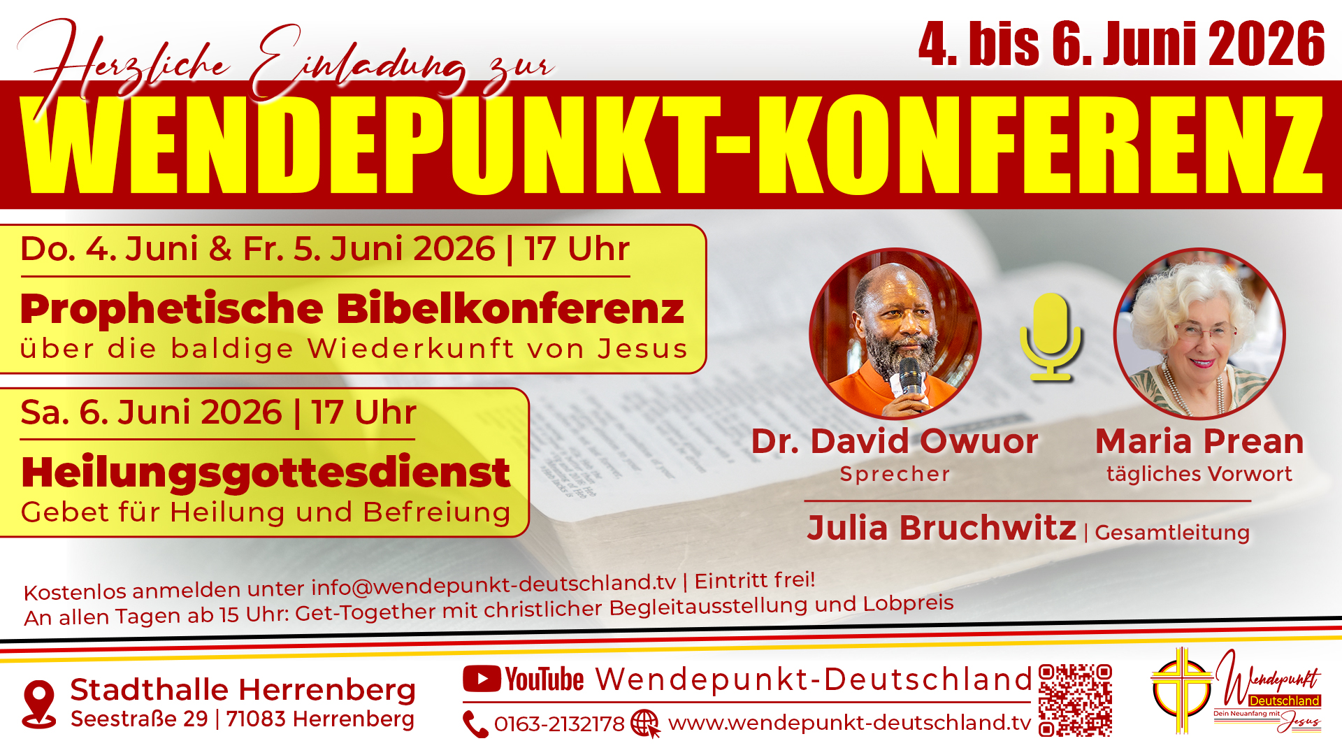 Gerne kannst du dich hier anmelden: info@wendepunkt-deutschland.tv