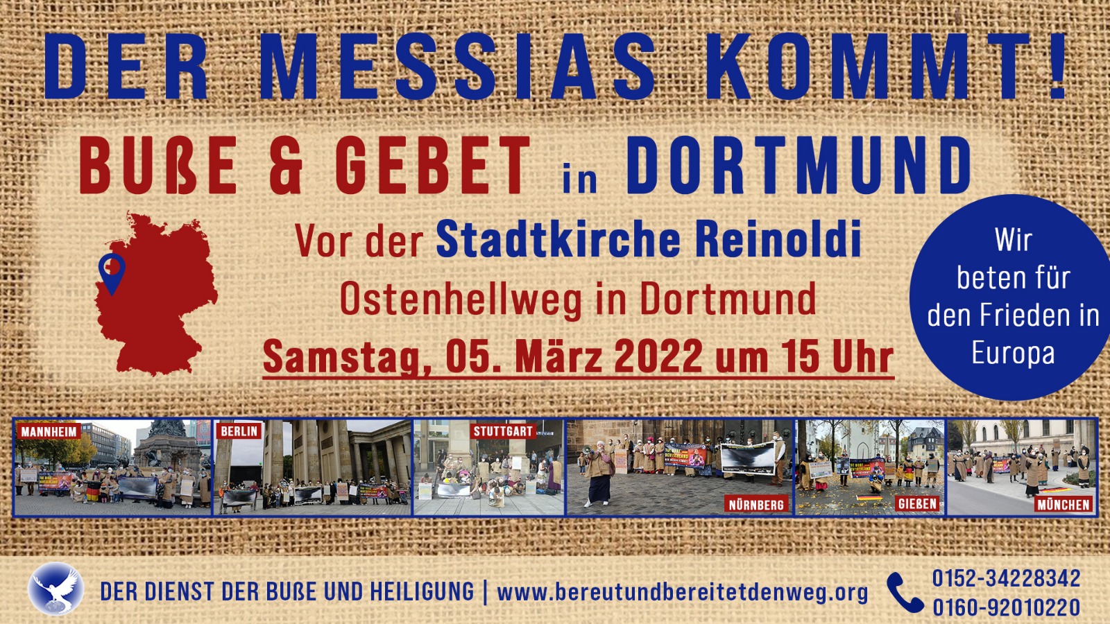 Pressemeldung - Buße und Gebet in Dortmund